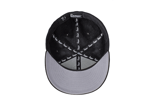 Snapback Cap schwarz 72 Unterseite