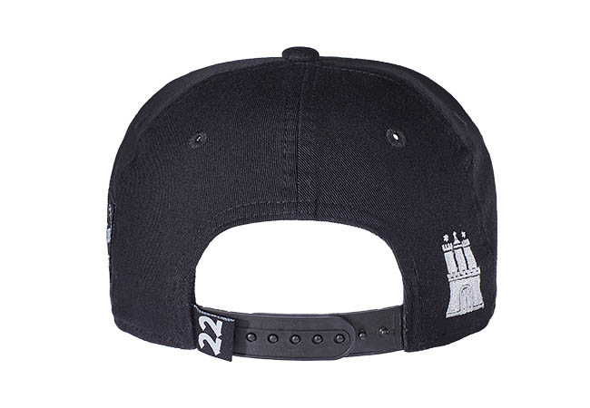 Snapback Cap schwarz 605 Rückseite