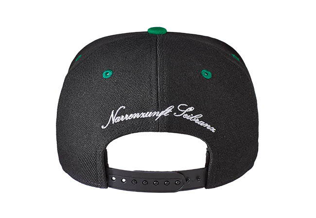 Snapback Cap schwarz 614 Rückseite