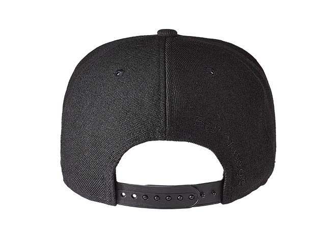 Snapback Cap schwarz 595 Rückseite