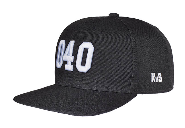 Snapback Cap schwarz 534 Seitenansicht