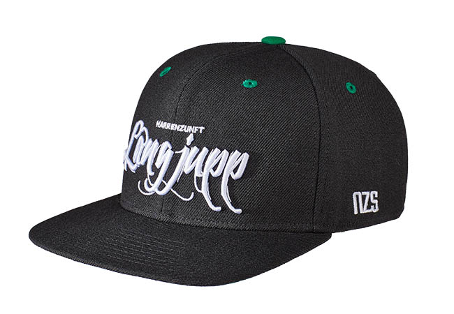 Snapback Cap schwarz 614 Seitenansicht