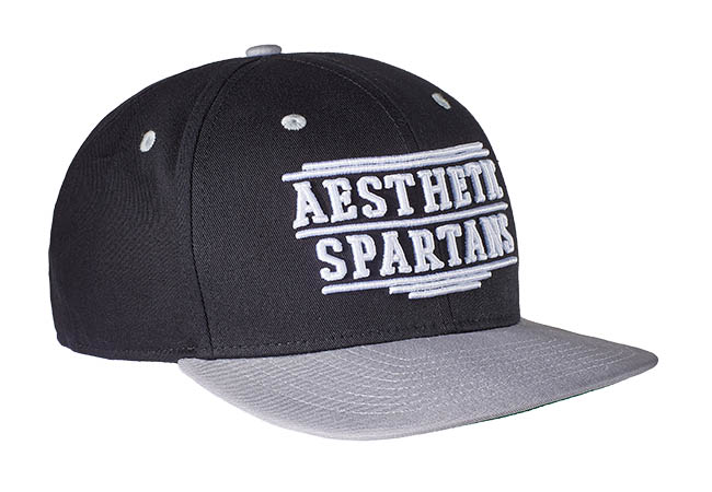 Snapback Cap schwarz grau 561 Seitenansicht