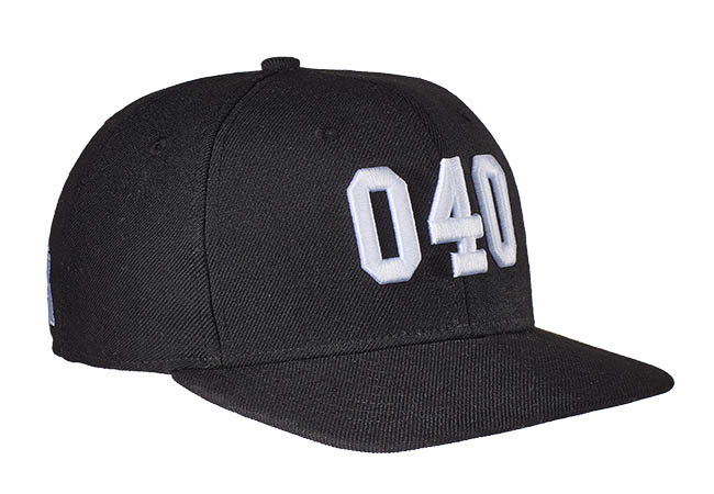 Snapback Cap schwarz 534 Seitenansicht