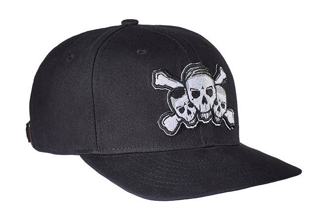 Snapback Cap schwarz 629 Seitenansicht