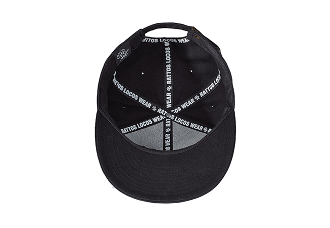 Snapback Cap schwarz 629 Unterseite