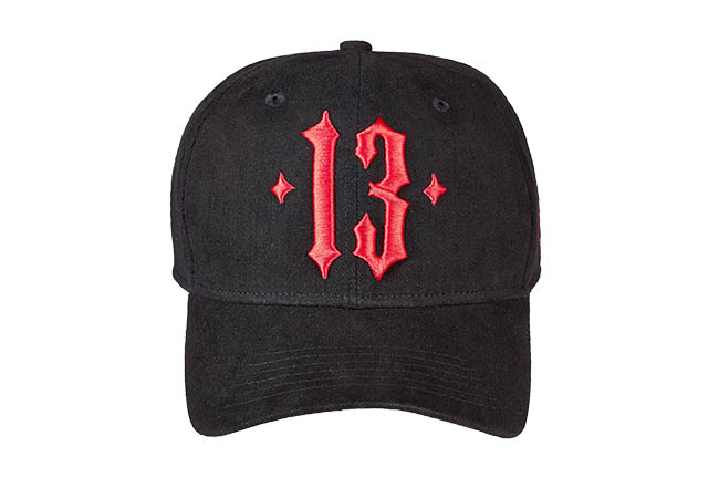 Snapback Cap schwarz rot 853 Vorderseite